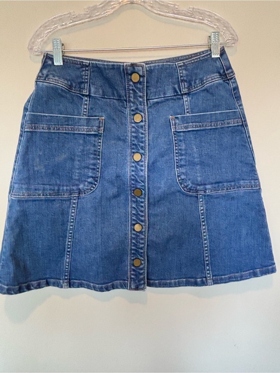 Boden Dresses & Skirts - Boden Blue Button-Front Denim Mini Skirt